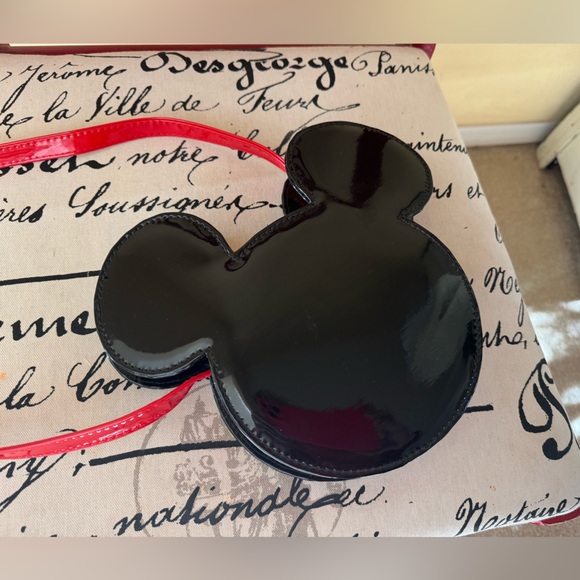 Disney Mickey Mouse Black and Red Crossbody Children's Purse EUC - Picture 3 of 4